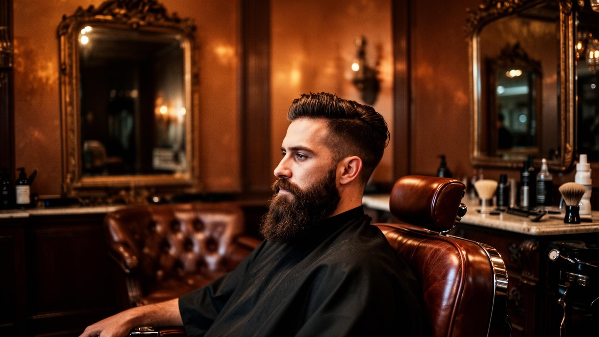 Barber at work in Crown Cut